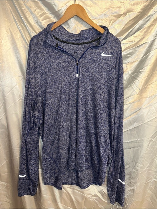 Nike Tops - Nike Navy Heather Quarter-Zip Women's Pullover